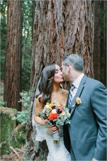 wedding photo - Bold And Bright DIY Wedding In the Woods