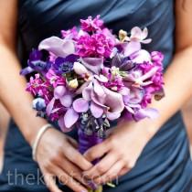 wedding photo - Blumensträuße in Lila
