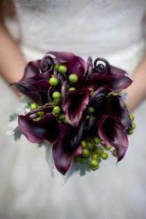 wedding photo - Bouquet de mariée profonde Tones