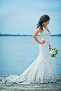 wedding photo - Sur le quai - Lac Minnetonka