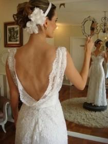 wedding photo - Backless Wedding Gowns