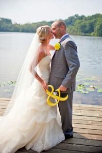 wedding photo - Желтый / Серый Свадеб