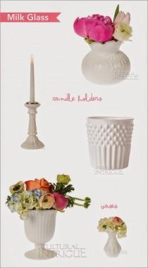 wedding photo - Currently Obsessed with Milk Glass Wedding Details - Belle the Magazine . The Wedding Blog For The Sophisticated Bride