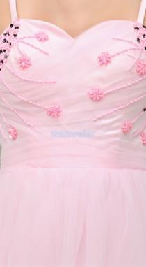 wedding photo -  Find Your Fashionable Sheath Sling Short Mini Organza Pink Cocktail Dress With Beading(Zj5475) Here ,Wanweier Cocktail Dresses - A perfect moment for you.