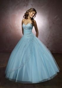 wedding photo -  Satin And Tulle Bridesmaids Dresses(HM0603)