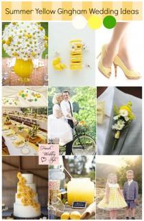 wedding photo - Summer yellow gingham wedding ideas