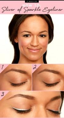wedding photo - How to: The Sliver of Sparkle Eyeliner