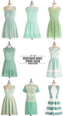 wedding photo - Phi-Style: Bridesmaid Remix: Spring Green