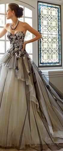 wedding photo - Gowns....Glistening Greys