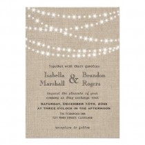wedding photo - Invitation de mariage lumières scintillent Typographie