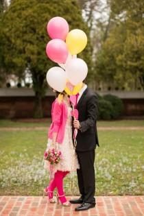 wedding photo - Пурпурный желтый День Святого Валентина