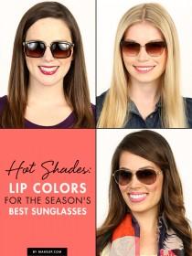 wedding photo - Hot Shades: Lip Colors for the Season's Best Sunglasses