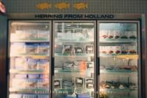wedding photo - Amsterdam Airport.  Yes.  They Sell Frozen Fish In The Airport.