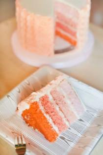 wedding photo - Pastel, Pink & Ombre Dessert Table