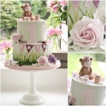 wedding photo - Teddybear Picnic Cake