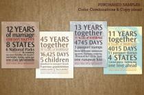 wedding photo - Personalized Anniversary Gift: Your Loves Journey By The Numbers