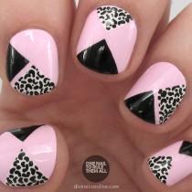 wedding photo - Nail Art: Take A Walk On The Wild Side With Pink Geometric Leopard Spots