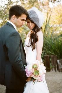 wedding photo - Chic Summertime Wedding With Succulents And Pastels At Red Horse Barn