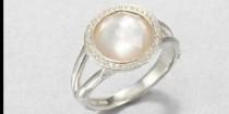 wedding photo - Pretty Pearl Engagement Rings For Brides Born In June