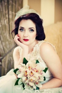 wedding photo - Lace, Pearls And Diamonds - 1950s Glamour Styled Shoot