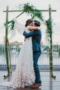 wedding photo - Overgrown Industrial Themed Wedding at the Brisbane Powerhouse: Inga & Nick