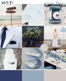 wedding photo - Indigo Beach Wedding Inspiration with Mussel Details 