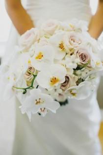 wedding photo - Орхидеи И Розы Свадебного Букета
