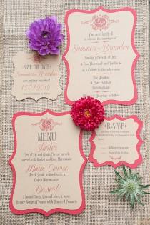 wedding photo - 28 Wedding Invitation Ideas. From Quirky & Pretty to Rustic Unique Stationery 
