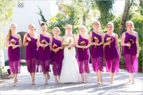 wedding photo - Colorful mariage de destination côtière