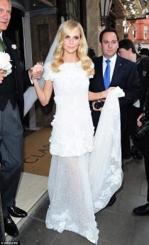 wedding photo - Stars Attend Poppy Delevingne's Wedding Along With Her 17 Bridesmaids