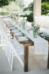 wedding photo - Garten Tables