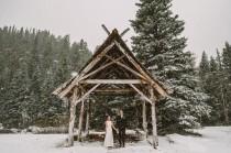 wedding photo - Snowy Colorado Elopement: Jen + Andy