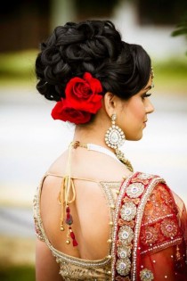 wedding photo -  Indian Wedding Hairstyles: The Up Do