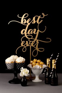 wedding photo - Wedding Table Sign - Best Day Ever