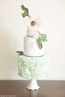 wedding photo - Monnaie volants Rosette gâteau