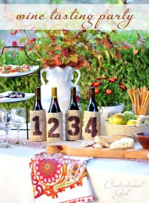wedding photo - Werfen Sie einen Weinprobe-Partei