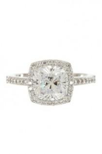 wedding photo - Square Engagement Rings Are Pretty...