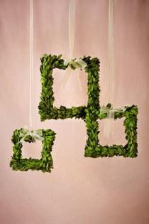 wedding photo - Boxwood Wreath Frames (3)