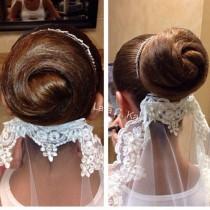 wedding photo - A Bride's Bridal Hairbun