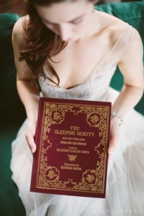 wedding photo - Bold And Dramatic Sleep Beauty Styled Shoot 