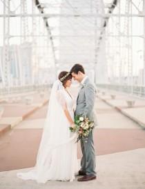 wedding photo - Organic, Industrial Nashville River Wedding: Paige + Jon Mark