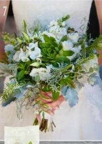 wedding photo - Bouquets en vert