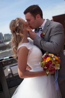 wedding photo - Nautical 'I Dos': Bright + Bold Color + Stripes