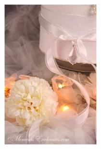 wedding photo -  L'urne et le livre d'or "Nuage de dentelle"