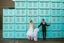 wedding photo - Fruit Packing Shed Wedding Ruffled