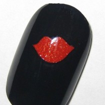 wedding photo - Toe Nail / Finger Nail Art Lips / Kiss Decals / Stickers / Pedicure Valentine's Day