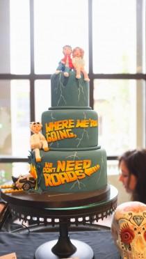 wedding photo - 20 Geeky Wedding Cakes That Will Blow Your Socks Off