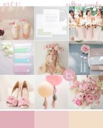 wedding photo - Blush Pink & Pastel Candy Floss Inspired Wedding Moodboard 
