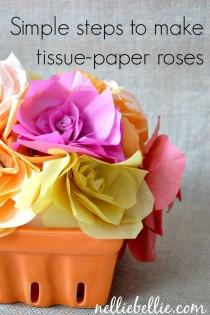 wedding photo - Tissue Paper Flowers.