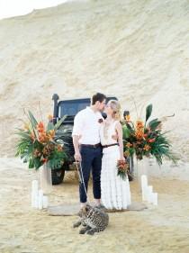 wedding photo - Exotische Safari Entlaufen